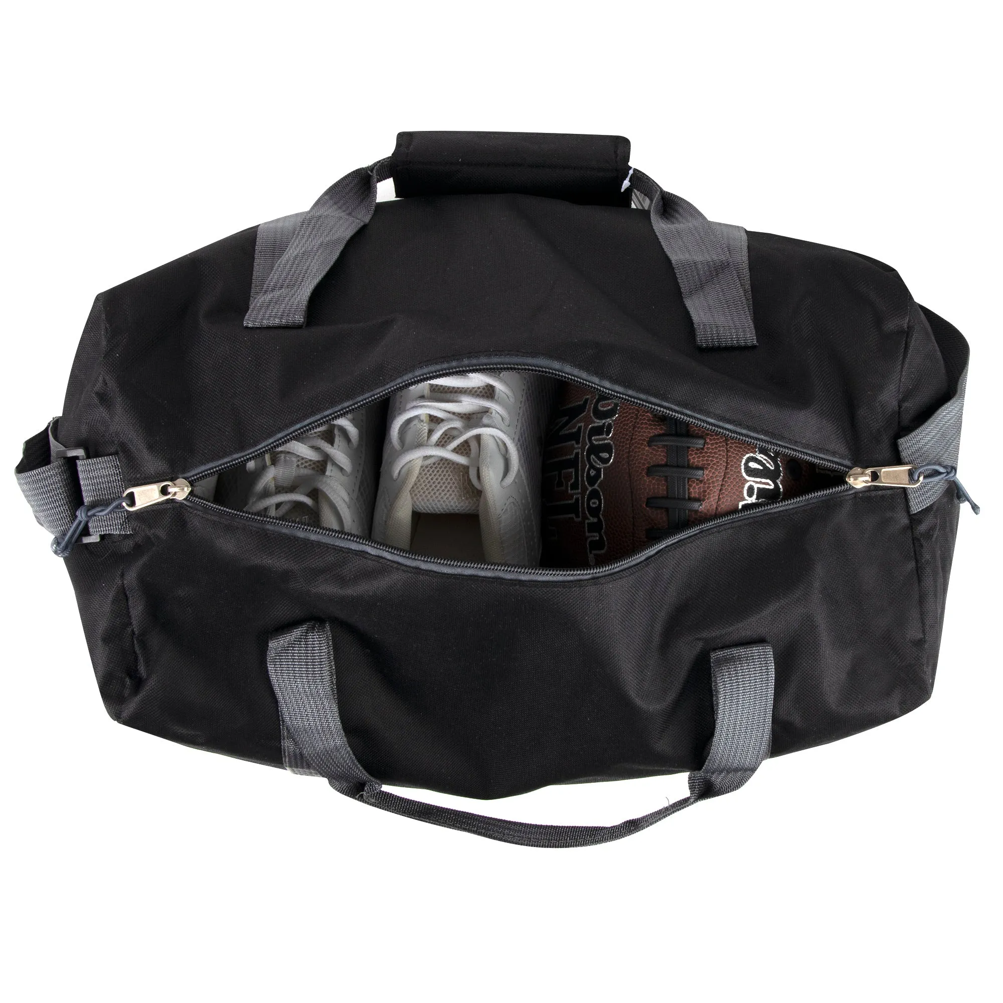 44cm Duffel Bag Medium 28L Capacity - Black