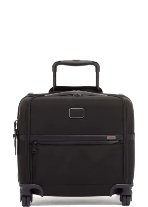 Alpha 3 Compact 4 Wheeled Brief -  Black
