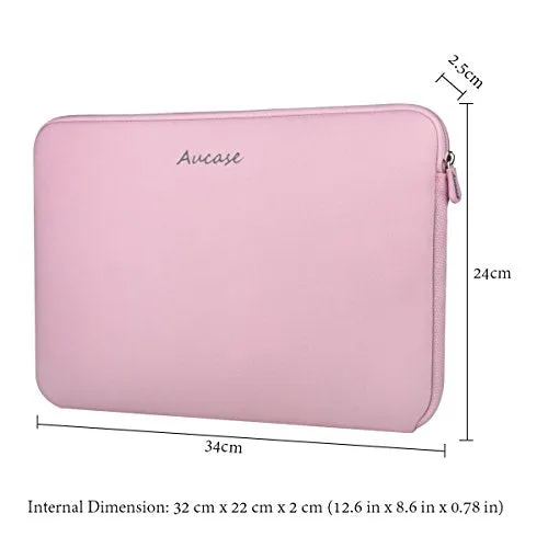Aucase 11.6-13 inch Laptop Sleeve for MacBook Air M1 M2, MacBook Pro 13, Surface Pro, Chromebook Notebook 13, Water Repellent Neoprene Protective Case for Men and Women