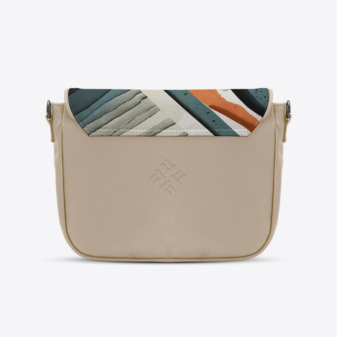 Beige Messenger Crossbody Disrupted