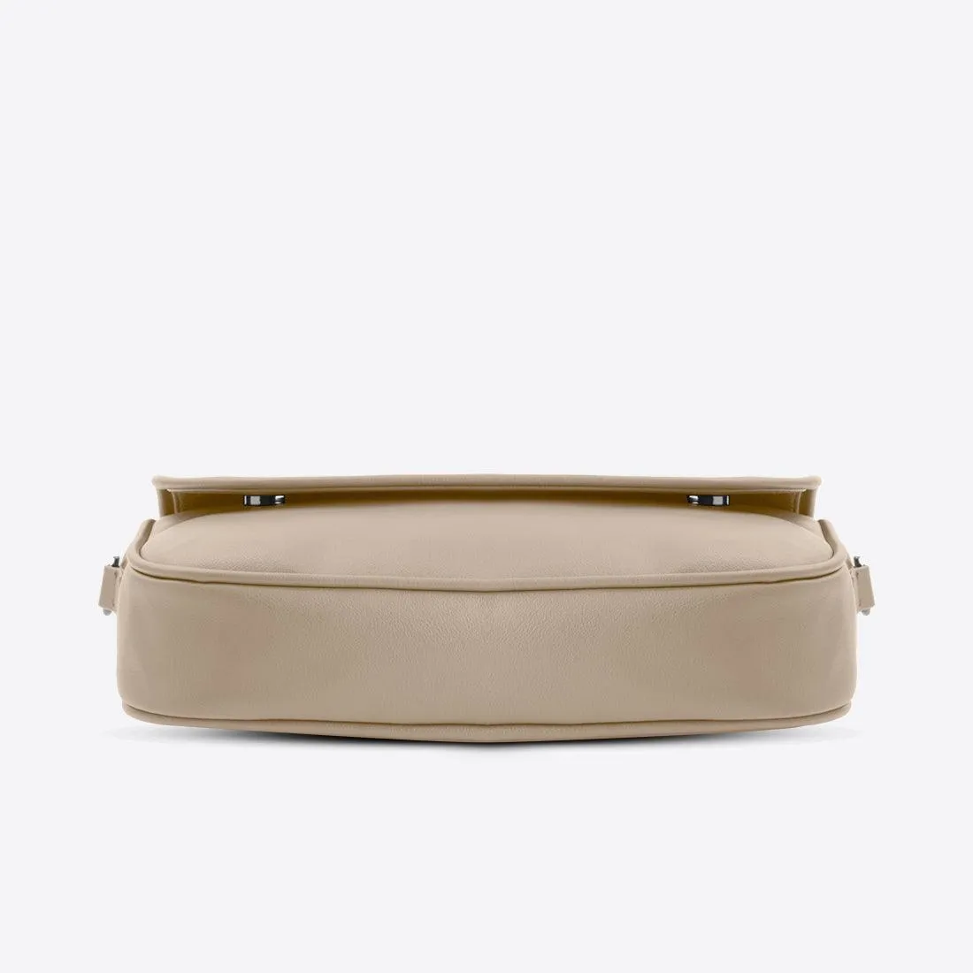 Beige Messenger Crossbody Mixed Flow
