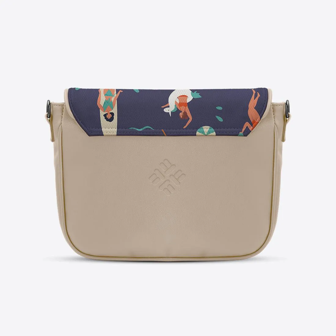 Beige Messenger Crossbody Summer Time