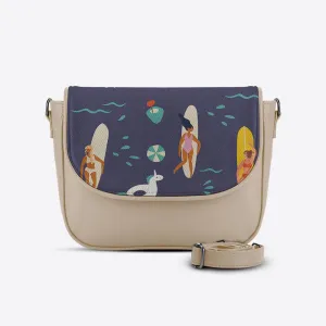 Beige Messenger Crossbody Summer Time