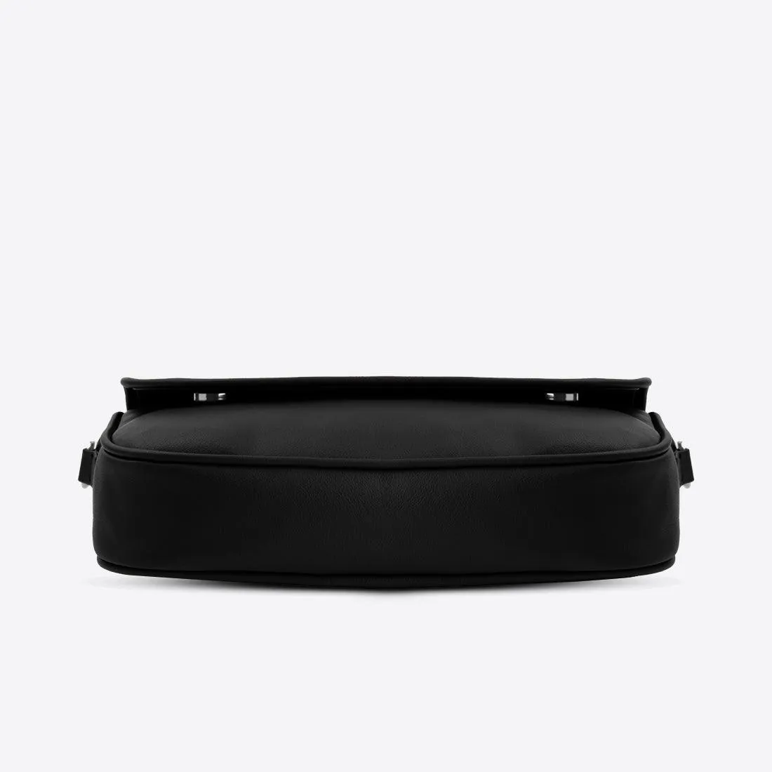 Black Messenger Crossbody Mixed Shapes