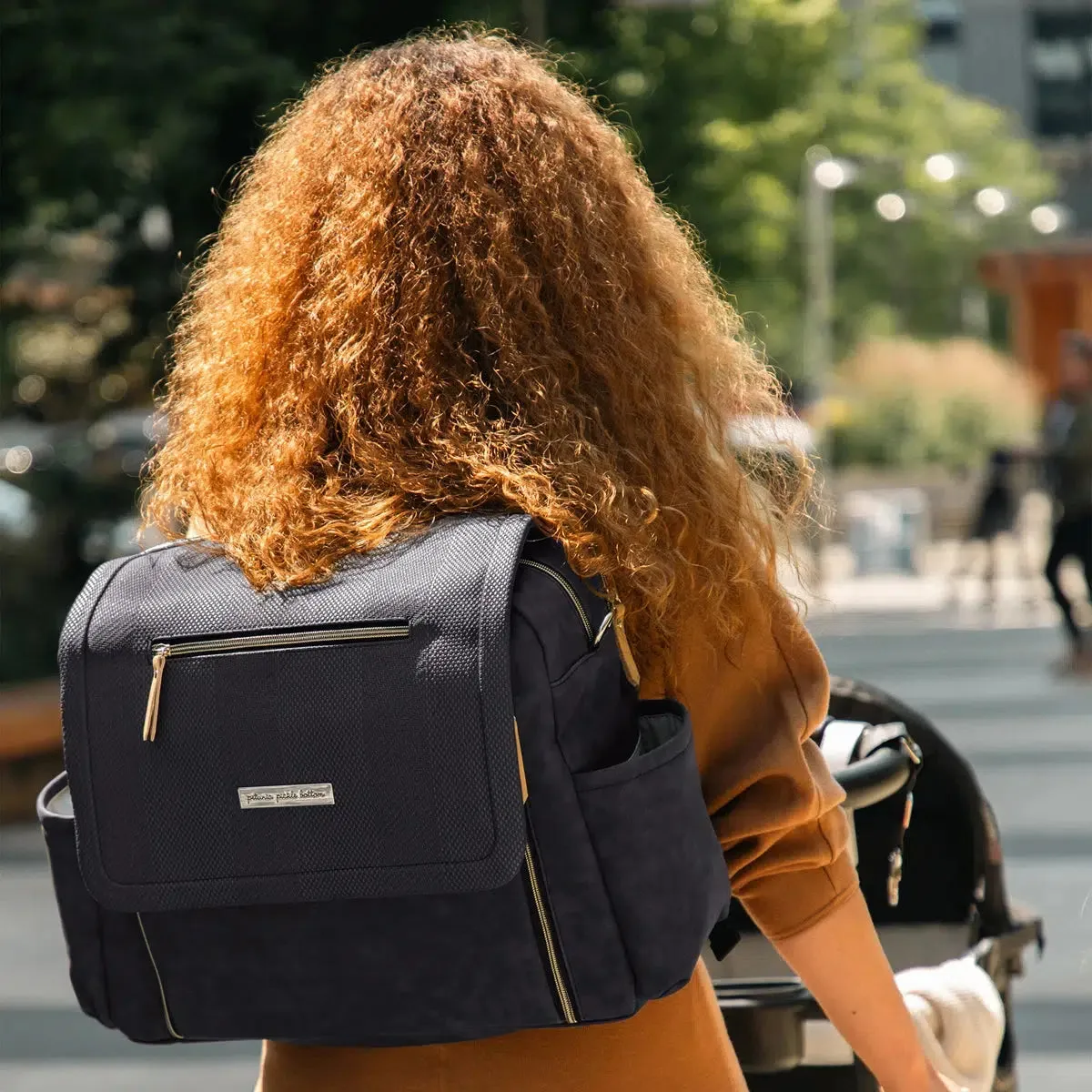 Boxy Backpack Deluxe in Carbon Cable Stitch