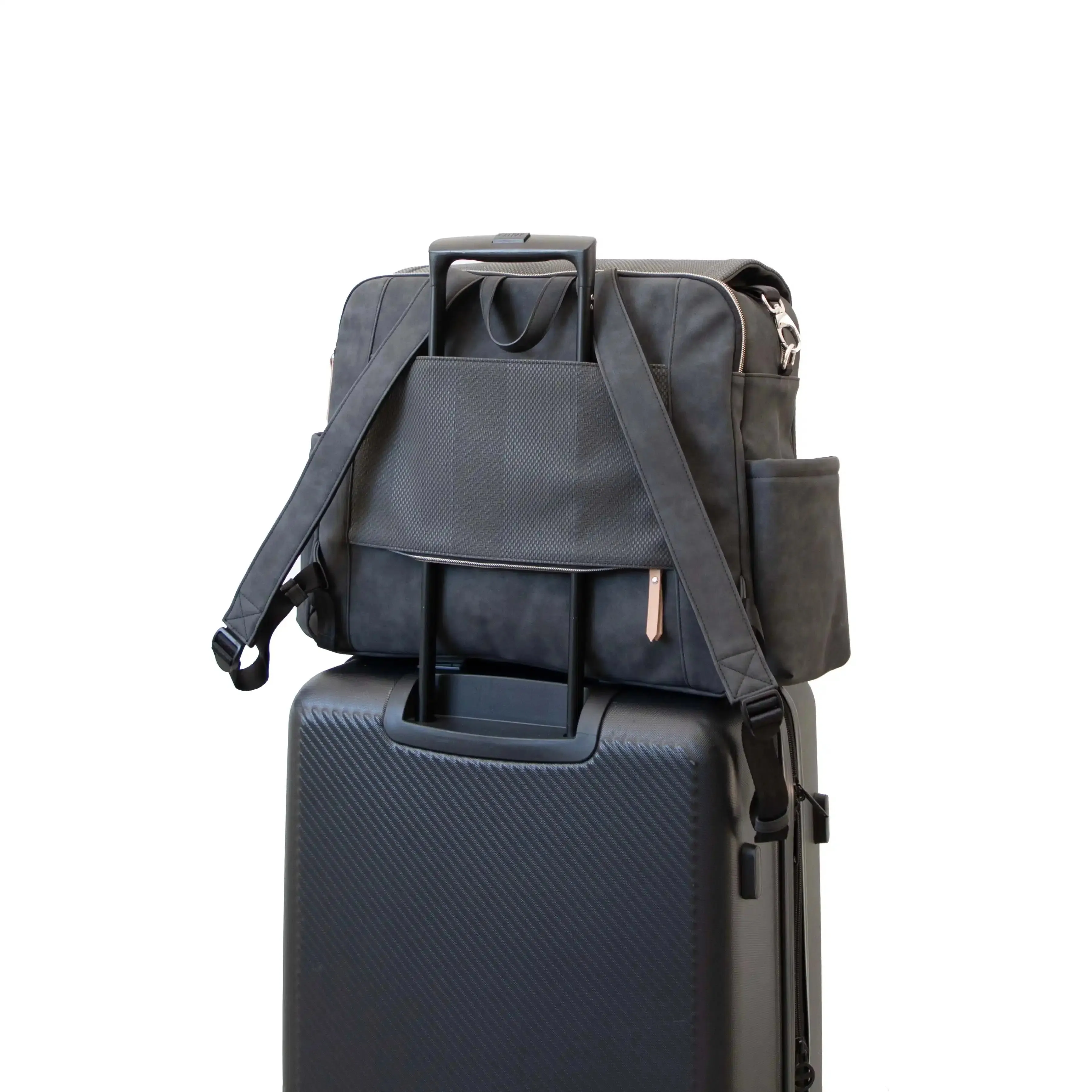 Boxy Backpack Deluxe in Carbon Cable Stitch