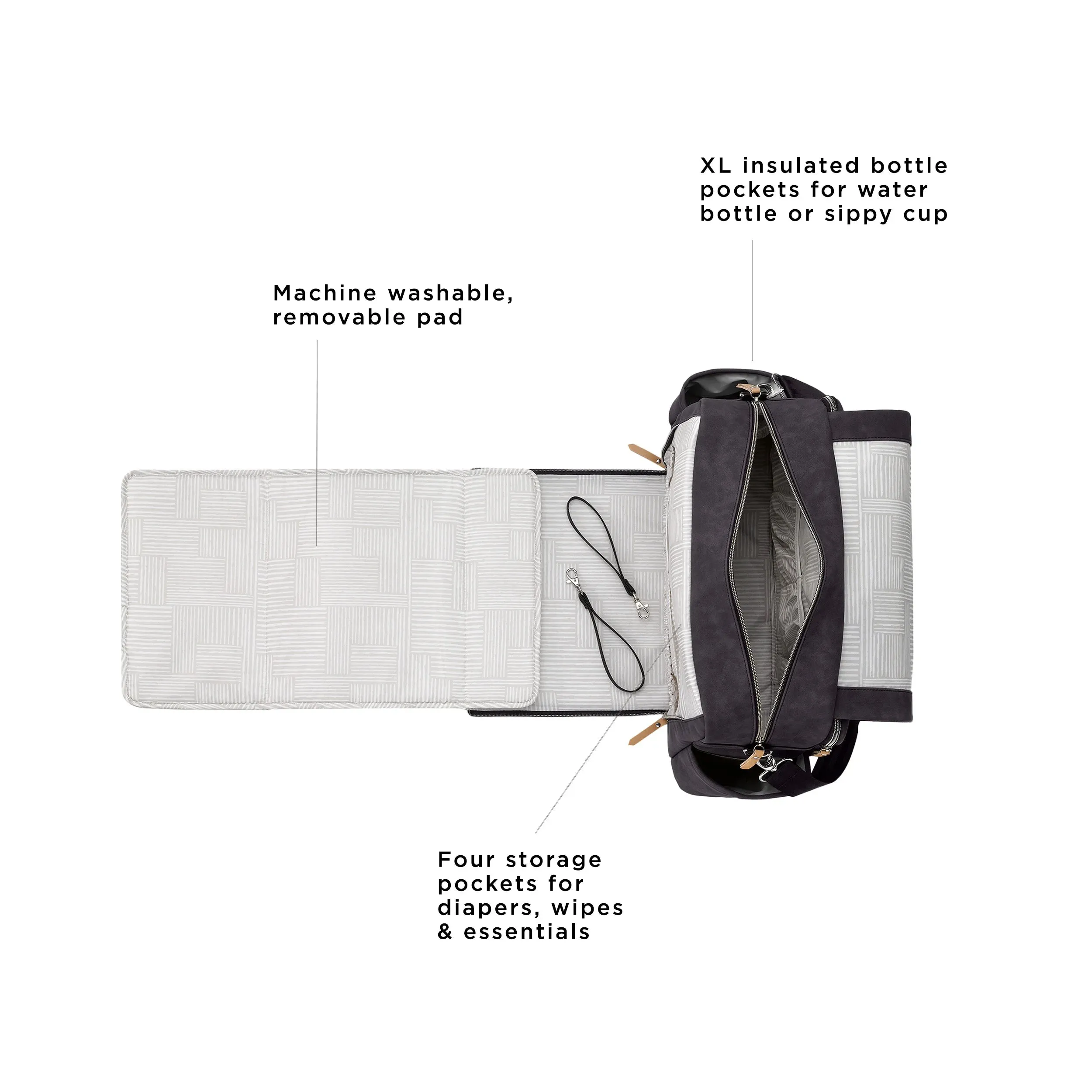 Boxy Backpack Deluxe in Carbon Cable Stitch