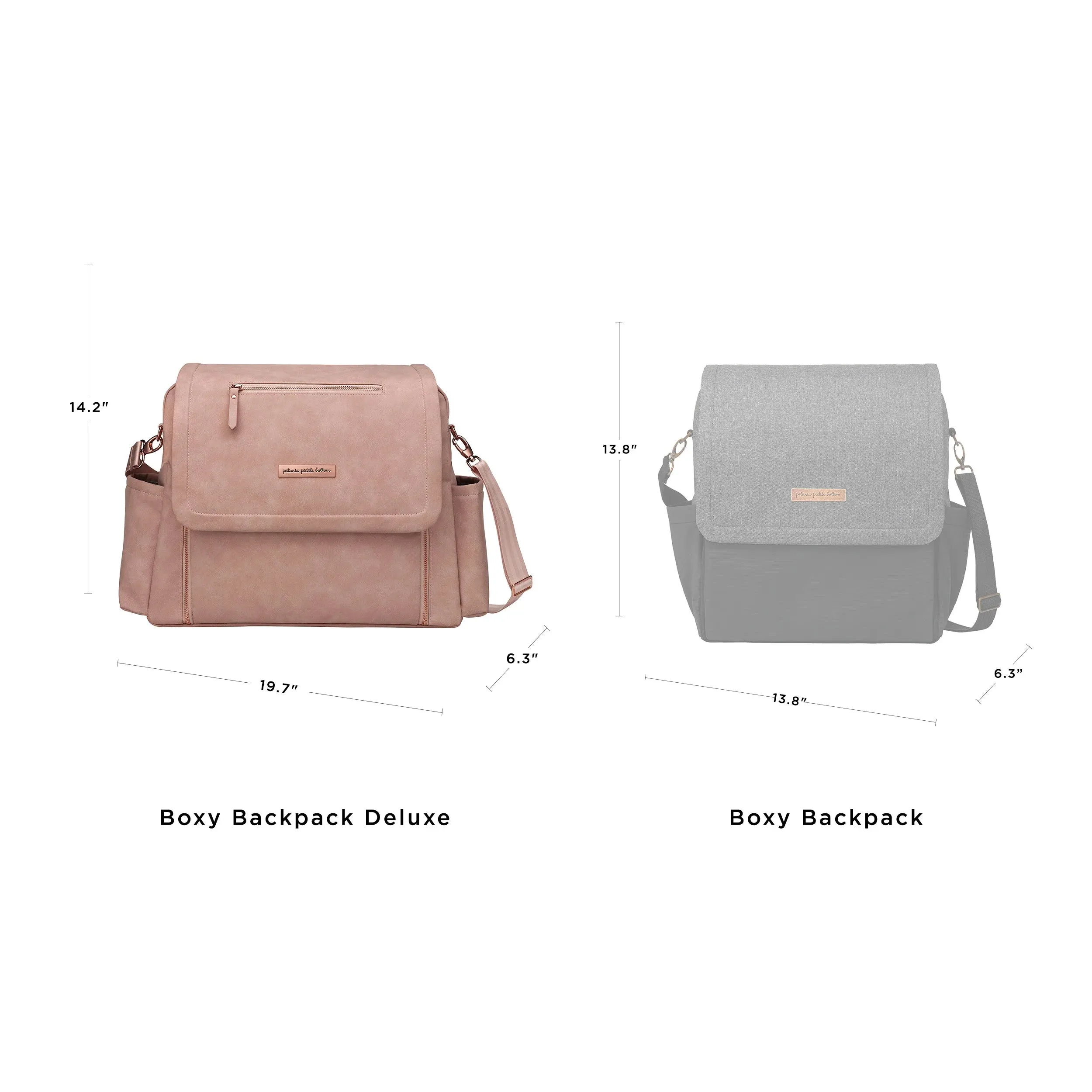 Boxy Backpack Deluxe in Toffee Rose