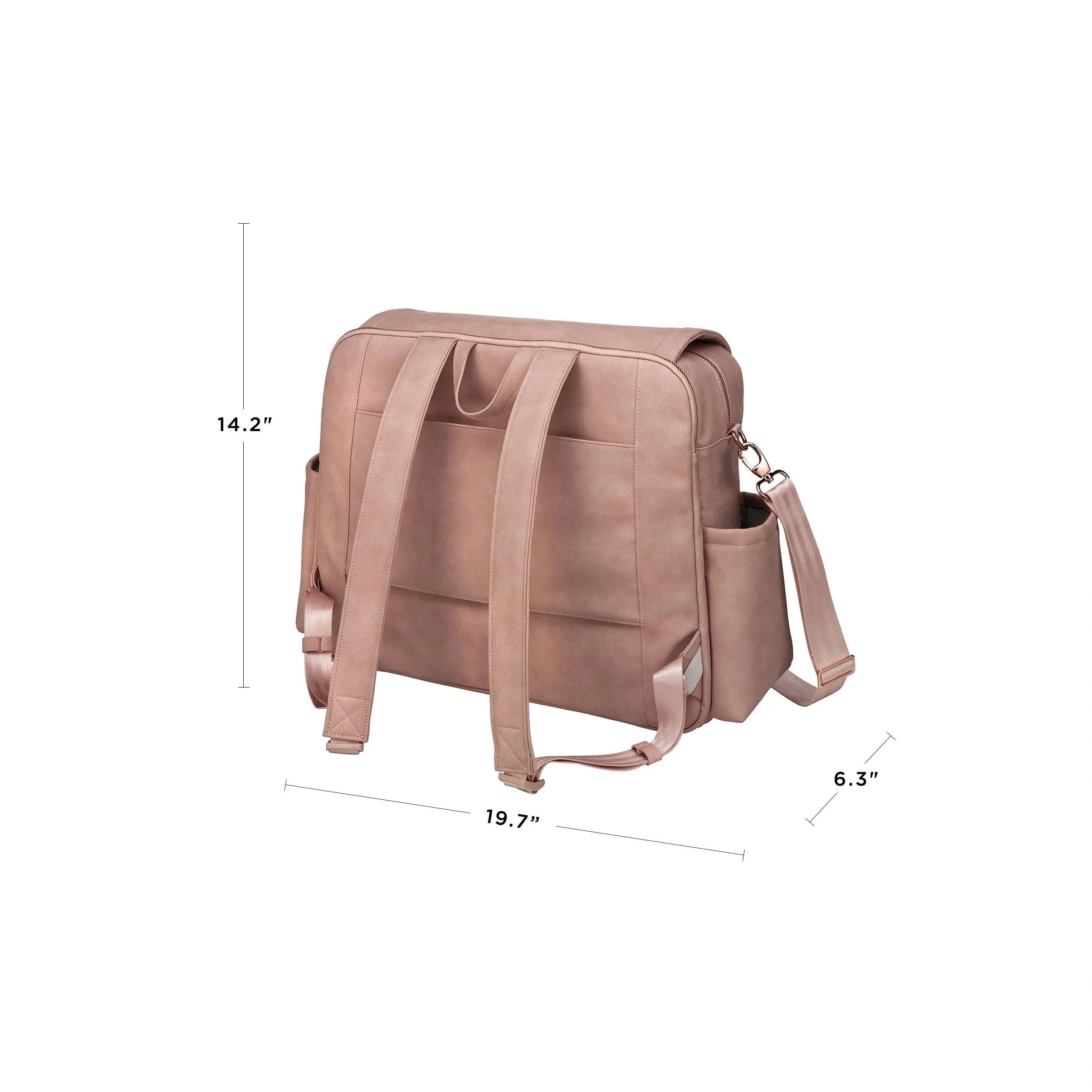 Boxy Backpack Deluxe in Toffee Rose