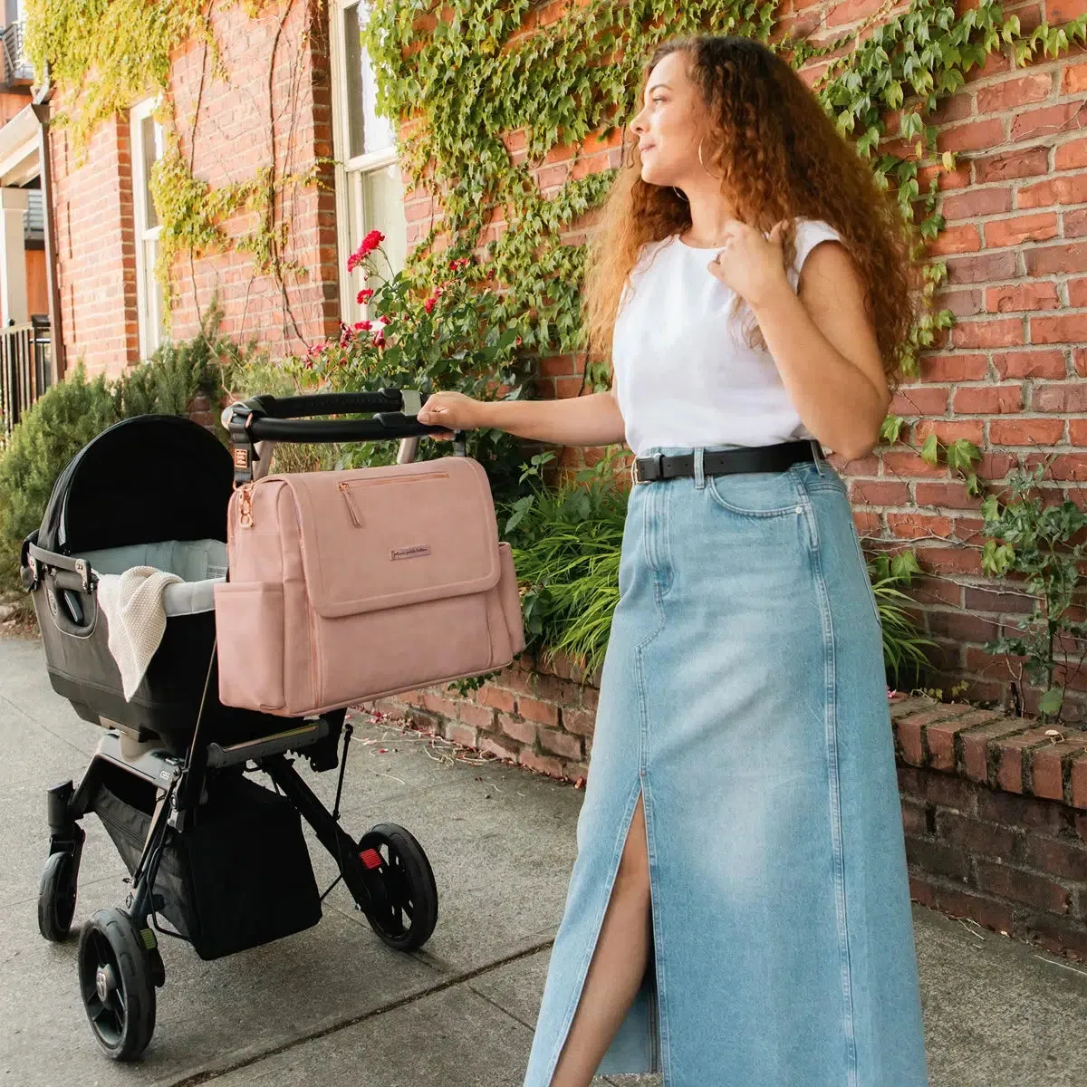 Boxy Backpack Deluxe in Toffee Rose
