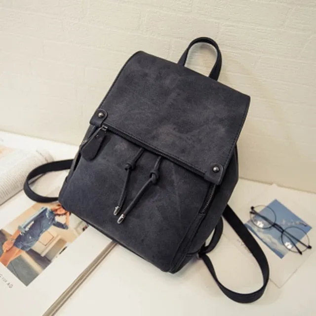 Canvas College Backpack Bag