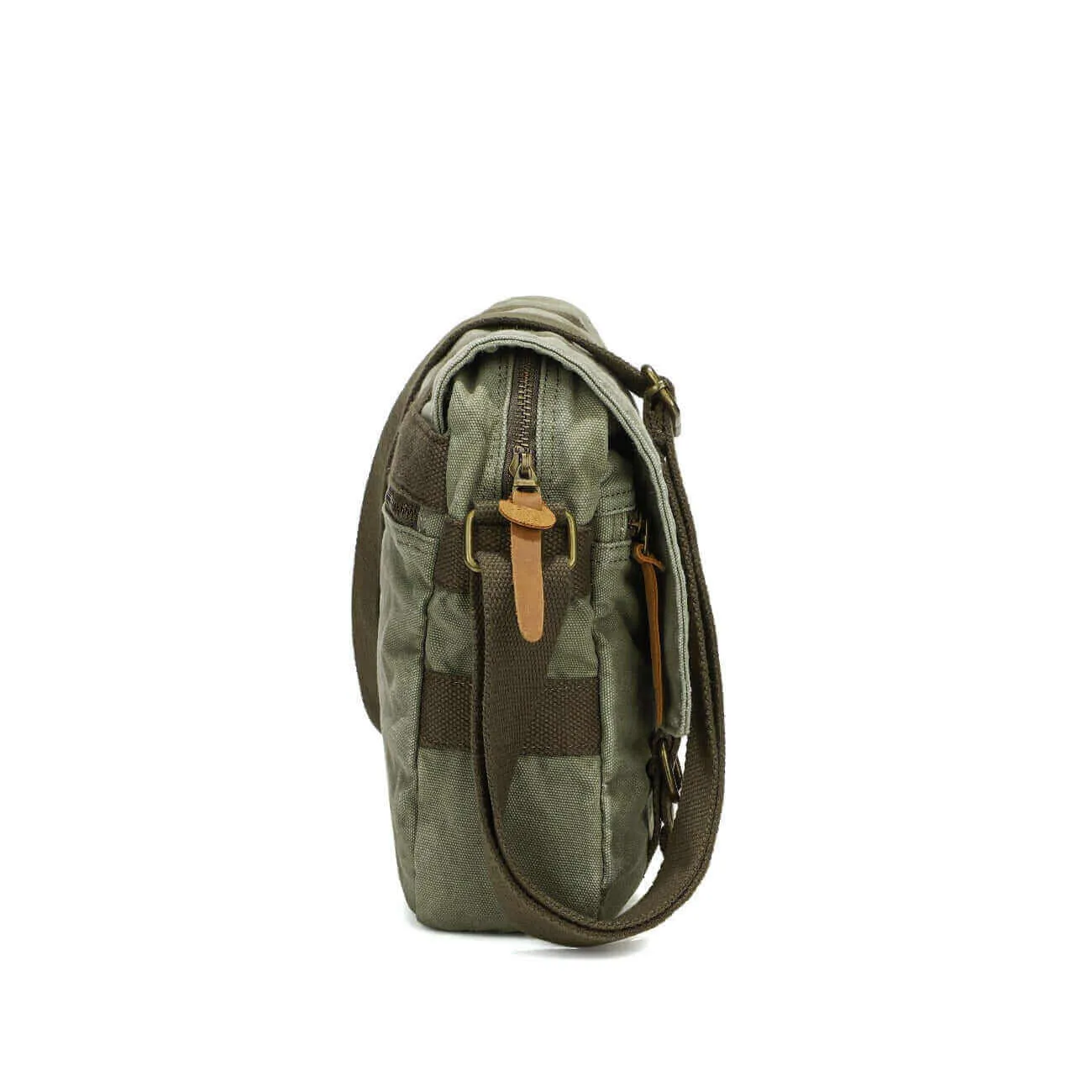 Canvas Crossbody Messenger Bag - Casual and Versatile
