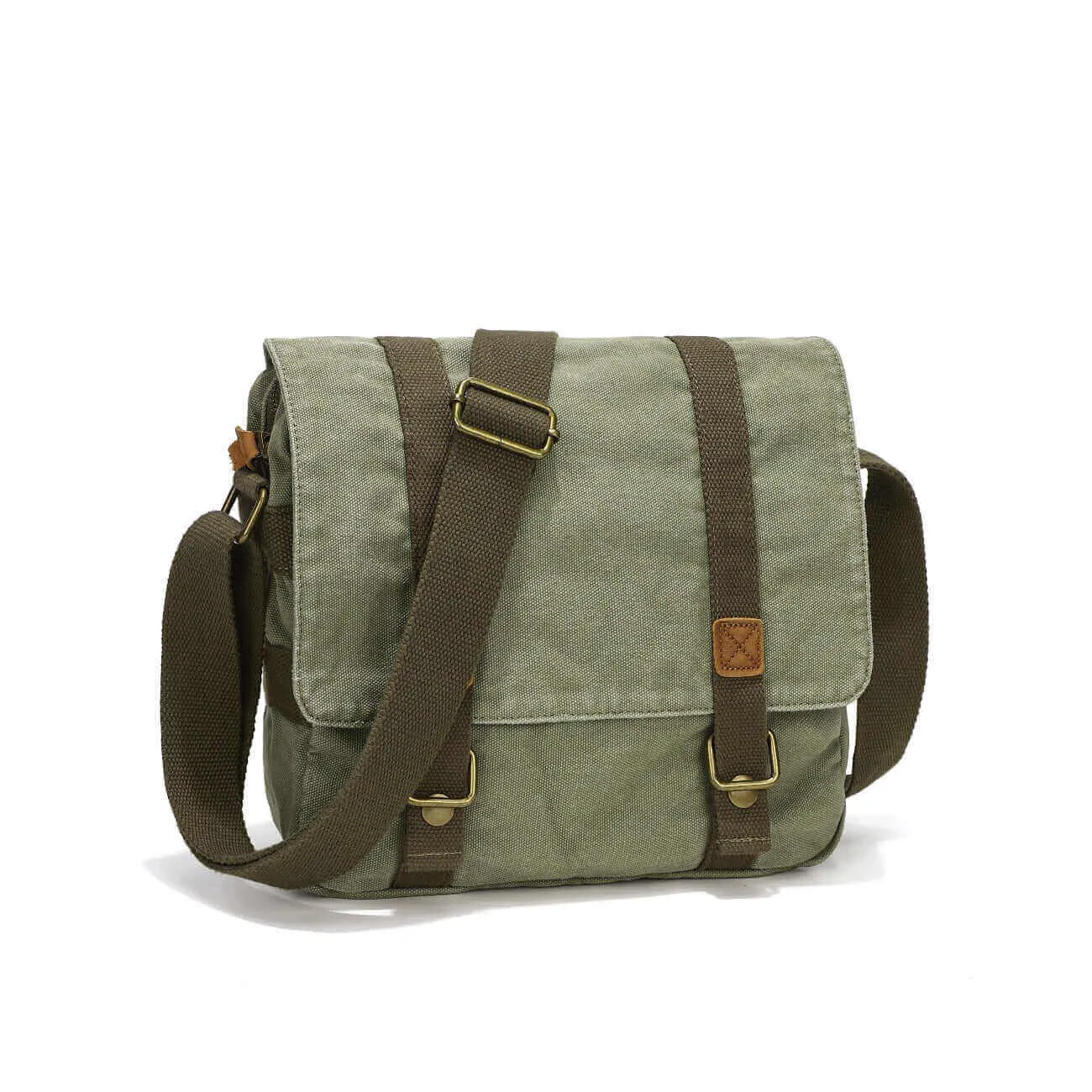 Canvas Crossbody Messenger Bag - Casual and Versatile