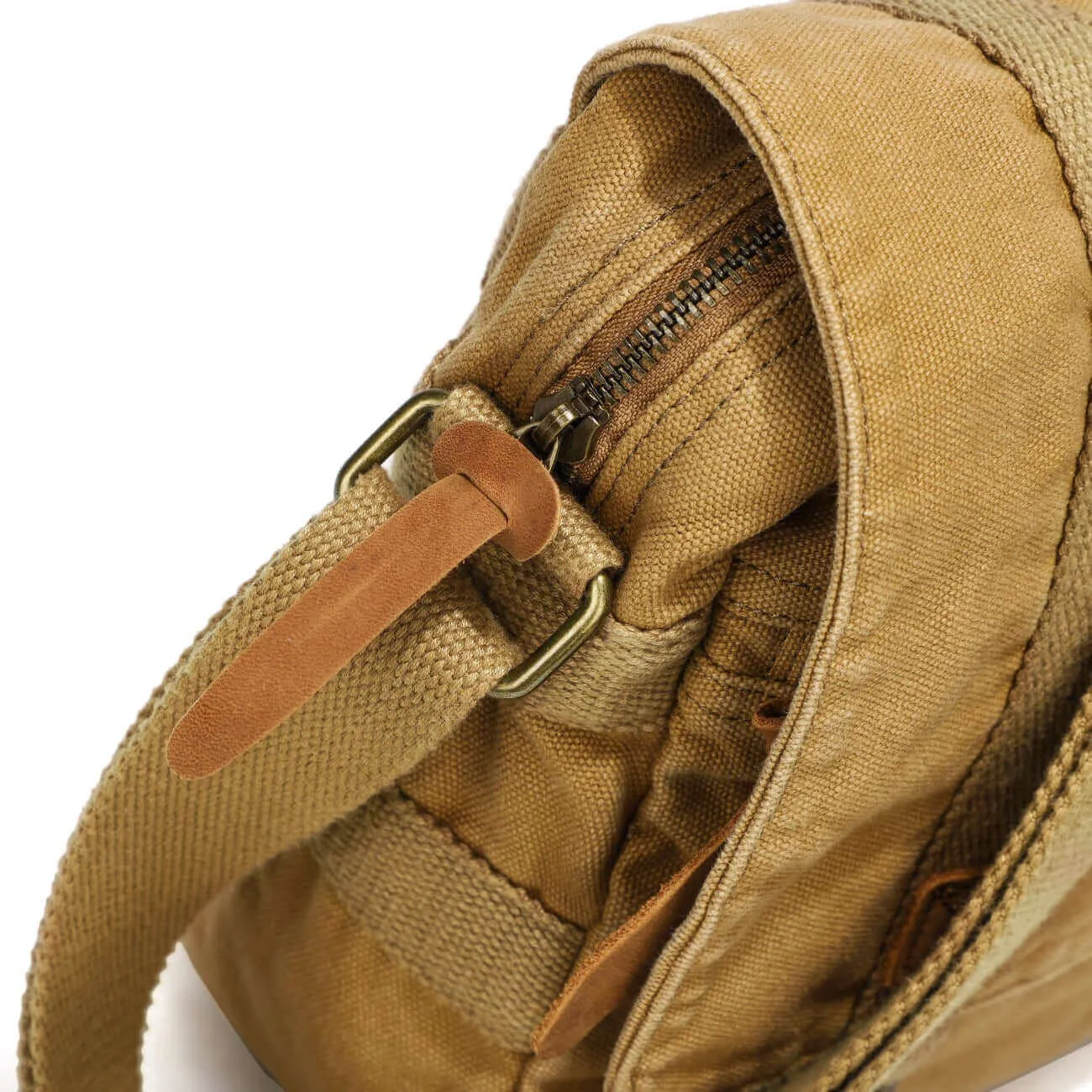 Canvas Crossbody Messenger Bag - Casual and Versatile