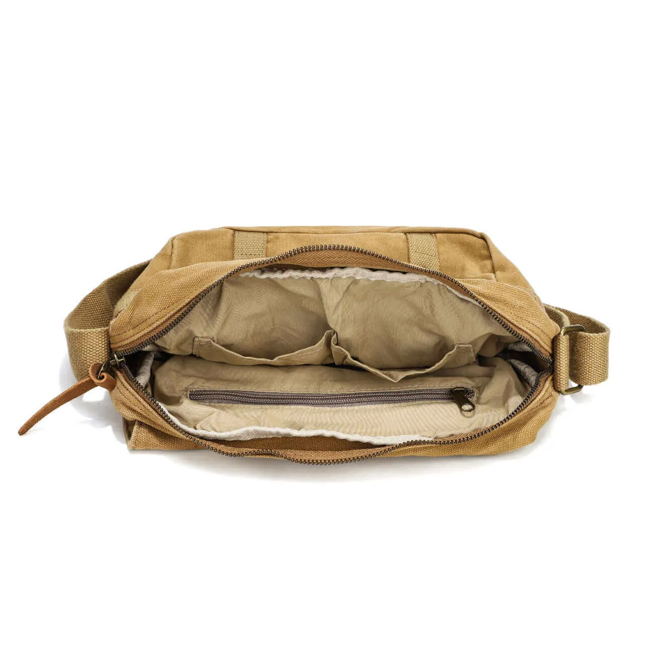 Canvas Crossbody Messenger Bag - Casual and Versatile