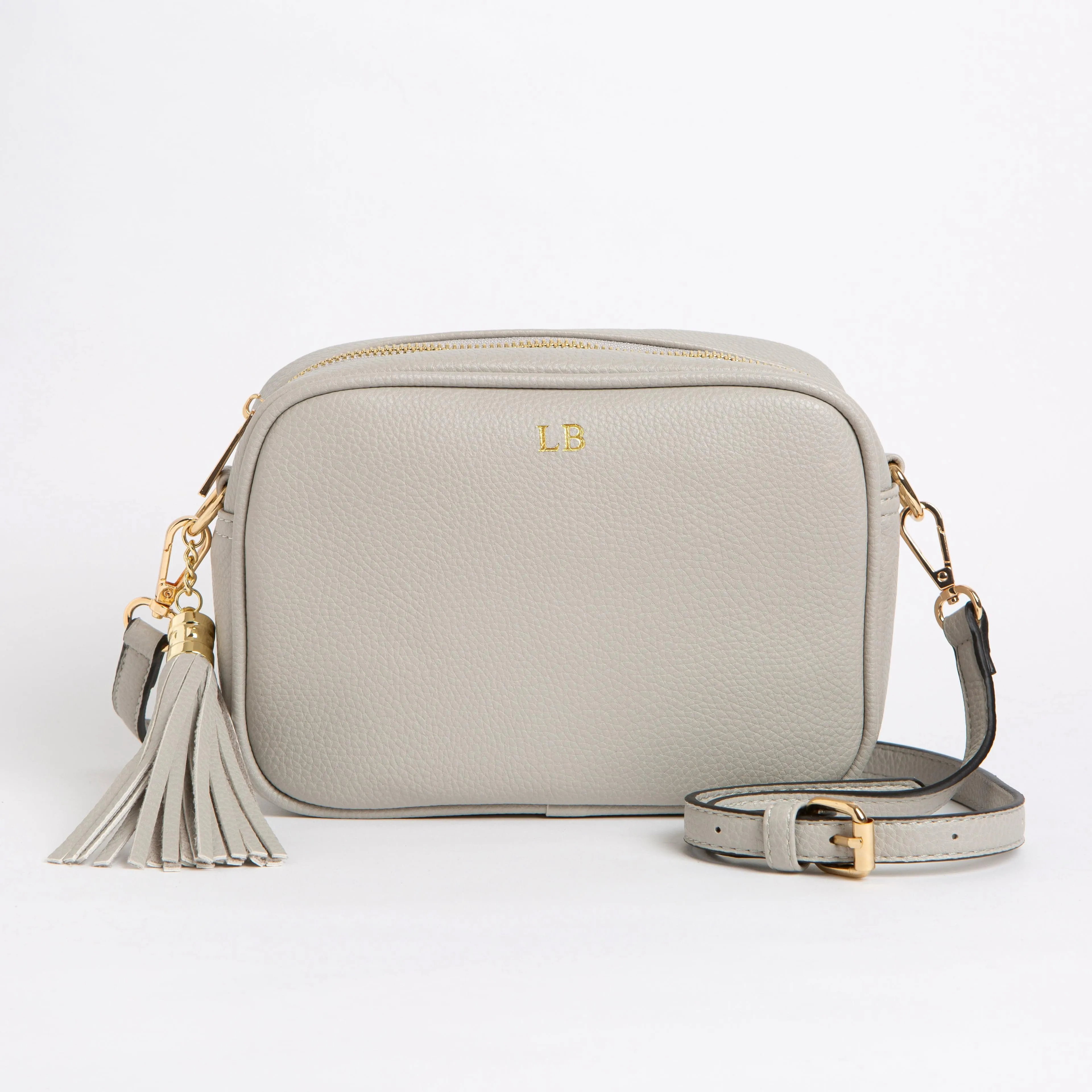 Cross Body Messenger Bag - with Gold Hardware & FREE Personalisation