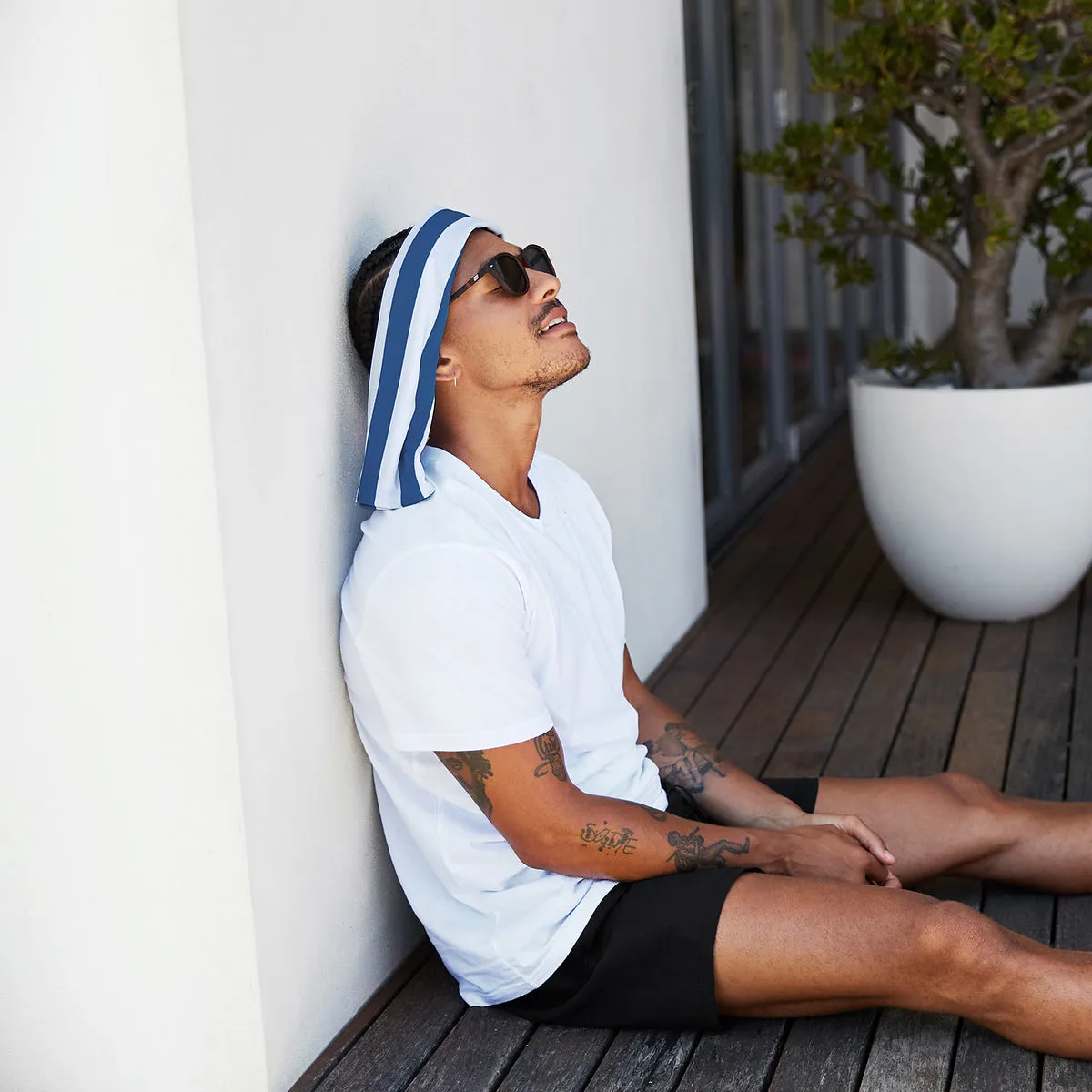 Dock & Bay Cooling Gym Towel - Whitsunday Blue