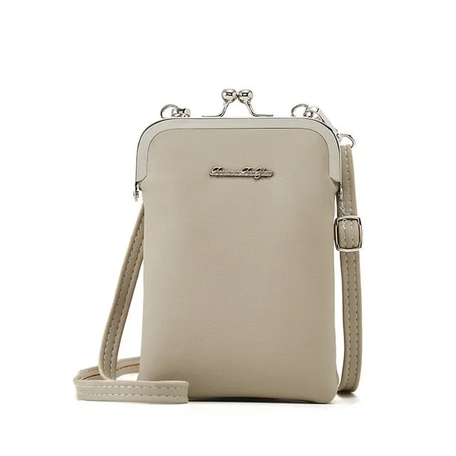 Eyes In Love Mini Crossbody Cellphone Messenger Bag