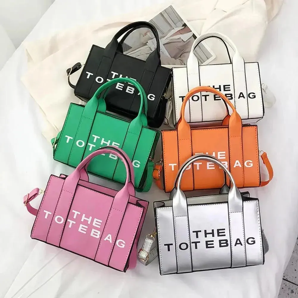 Luxury Designer Tote Bag for Women - Soft PU Shopper Handbag