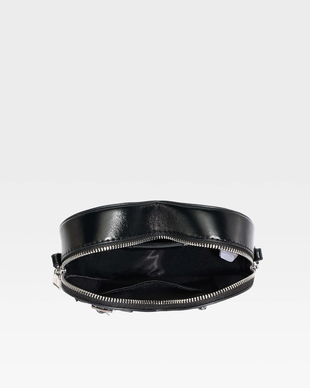 Mini Heart Novelty Bag in Black
