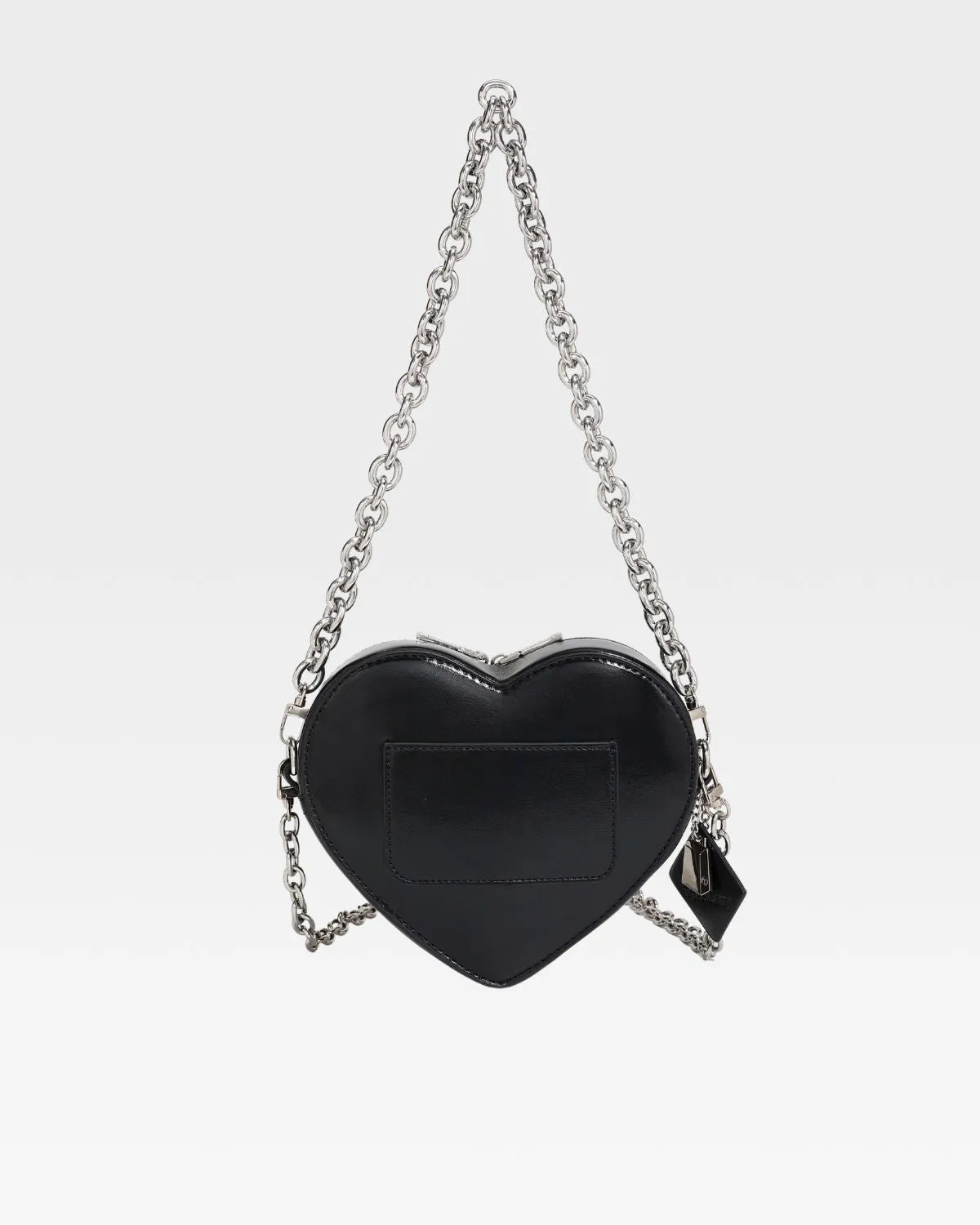 Mini Heart Novelty Bag in Black