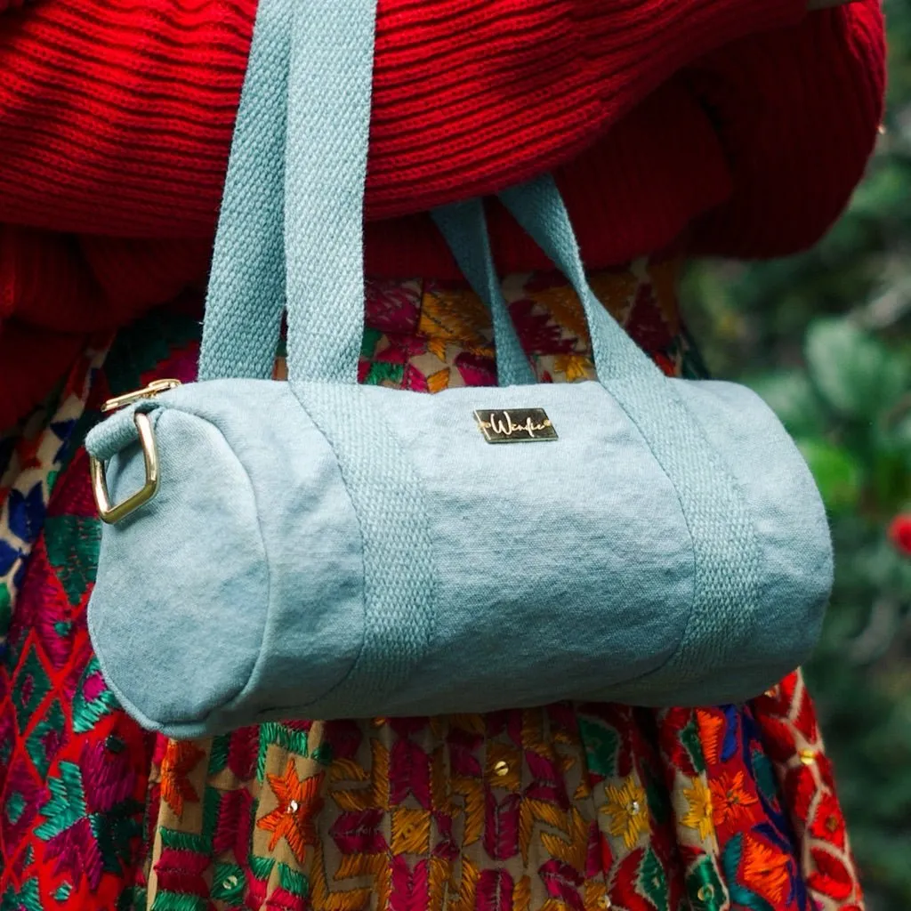 Naturally Dyed Mini Duffel - Green