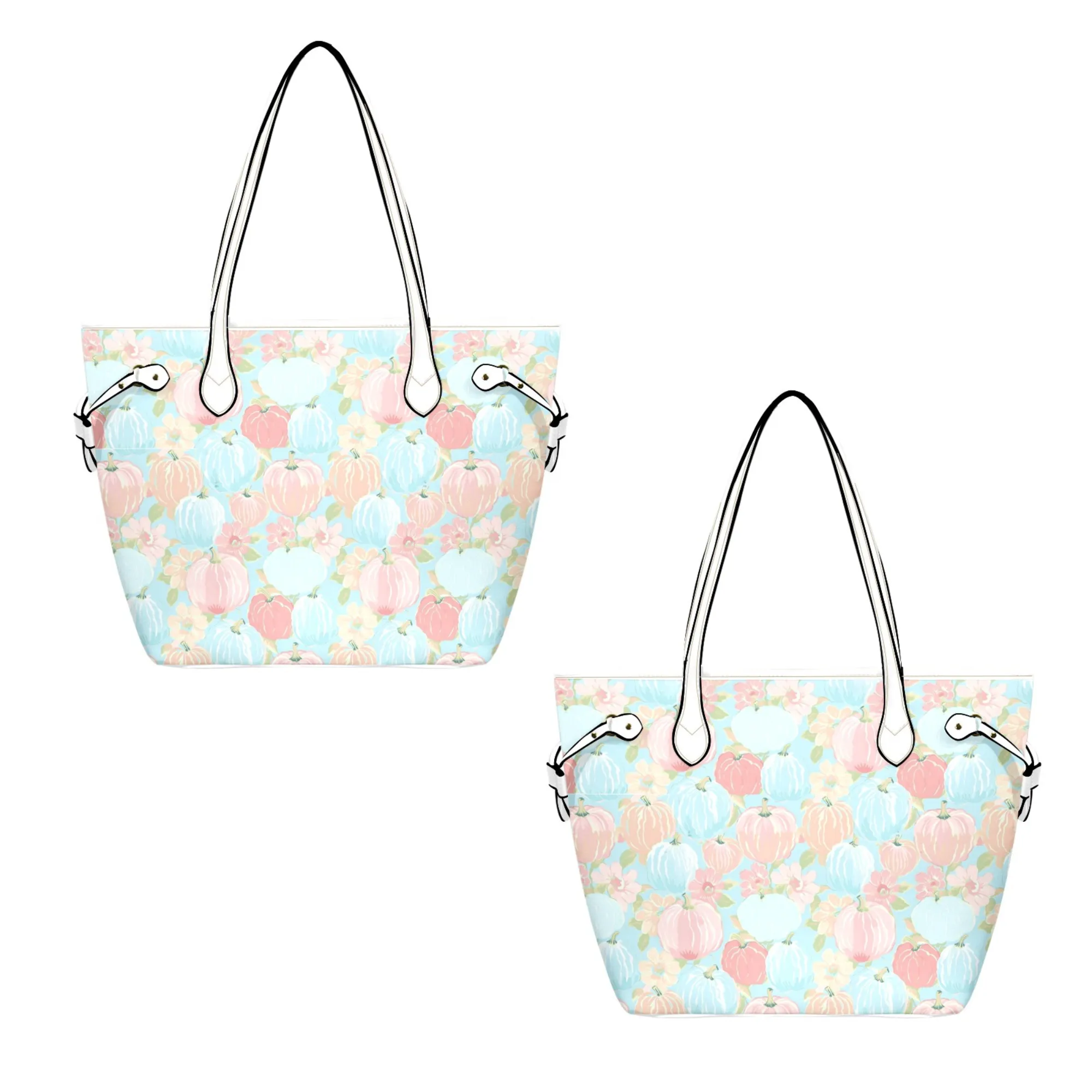 Pumpkin Patch Leather Bag| Perfect Autumn Gift for Her | Elegant & Durable Fashion Tote