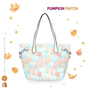 Pumpkin Patch Leather Bag| Perfect Autumn Gift for Her | Elegant & Durable Fashion Tote