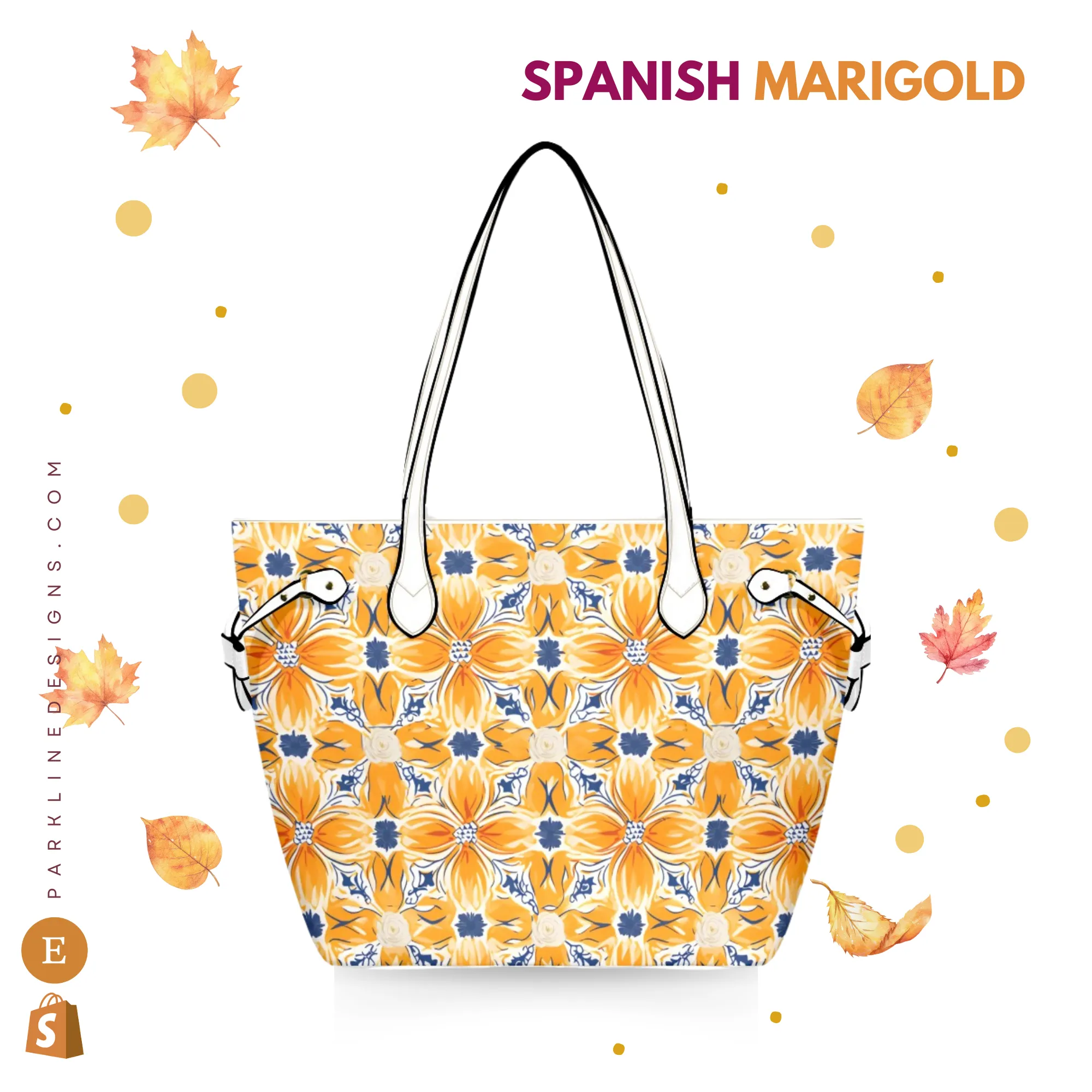 Pumpkin Patch Leather Bag| Perfect Autumn Gift for Her | Elegant & Durable Fashion Tote