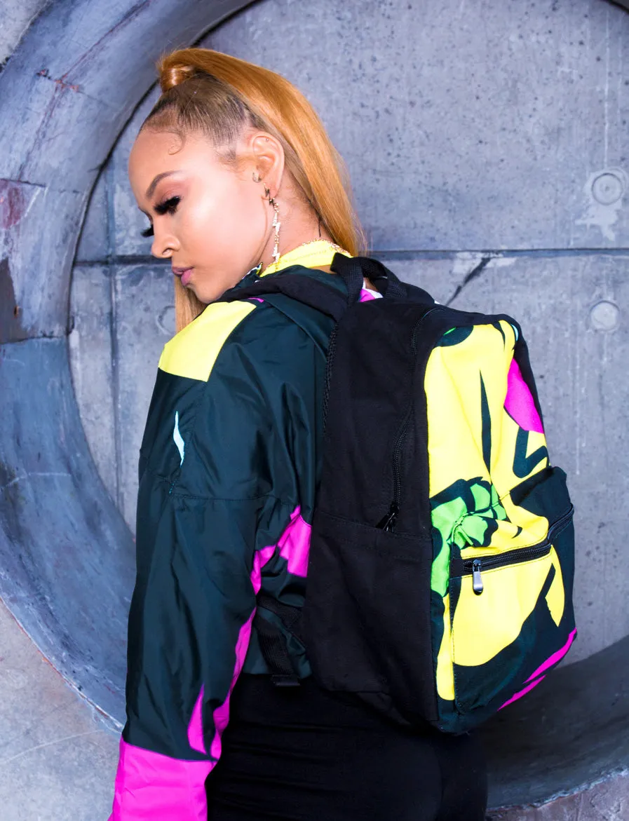RM Skull Black Small Canvas Backpack