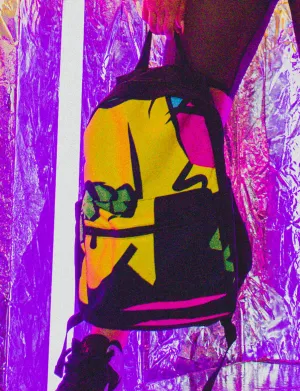 RM Skull Black Small Canvas Backpack