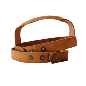 Round Towel Leather Carrier