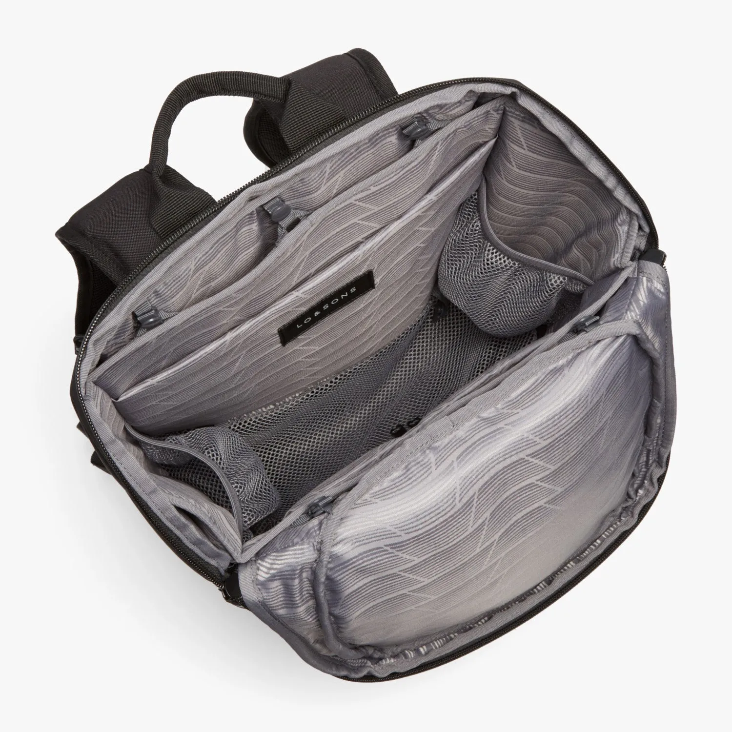 The Hakuba - 600D Recycled Poly - Onyx / Black / Grey Wave
