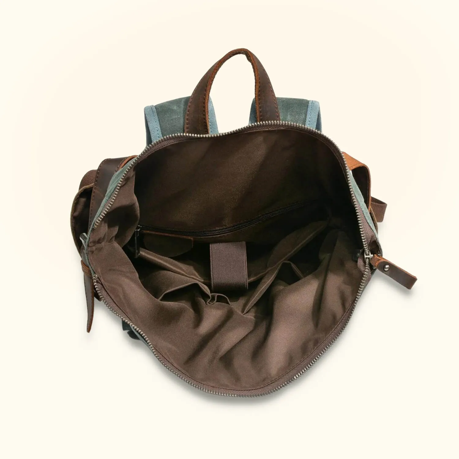 The Trail Master - Waxed Canvas Roll Top Backpack