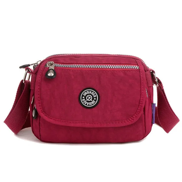 Waterproof Nylon Messenger, Small Purse, Crossbody Bag