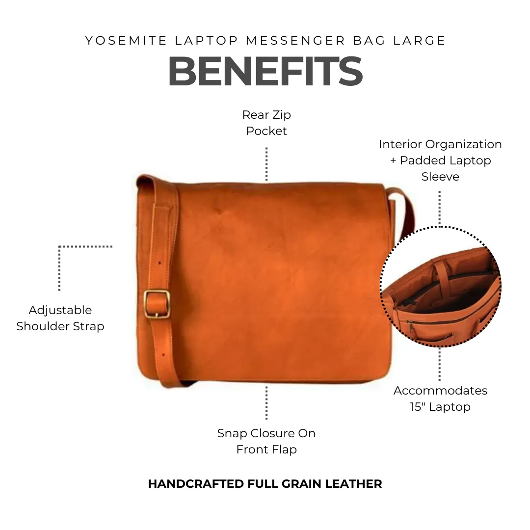 Yosemite Laptop Messenger Bag-Large